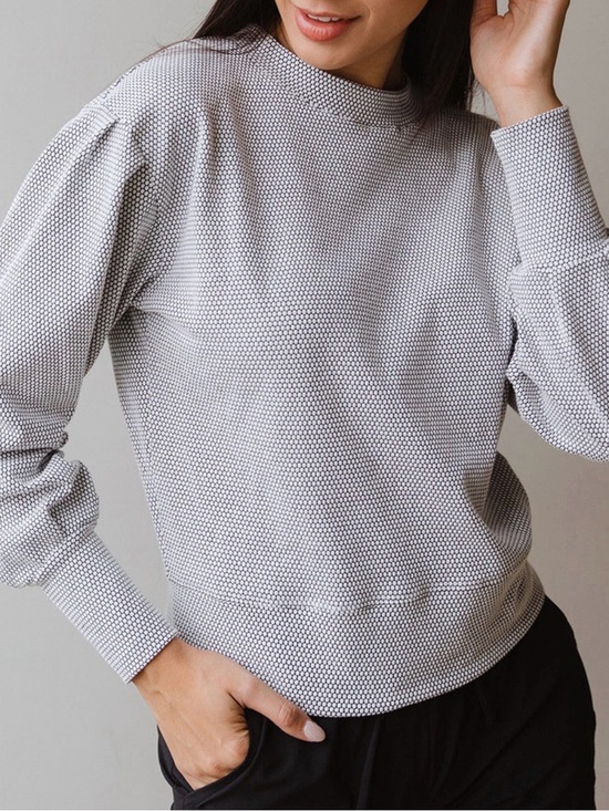Albion Sweaters - Albion Fit Serena Honeycomb Top – Size Small
